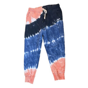 Free People Sandrine Rose Medium 100% Cotton Tie Dye Sweatpants MSRP $168